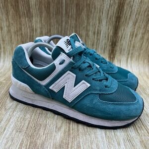 New Balance 574 Women's Size 6.5 Green Off White Sneakers‎ Shoes U574RG2